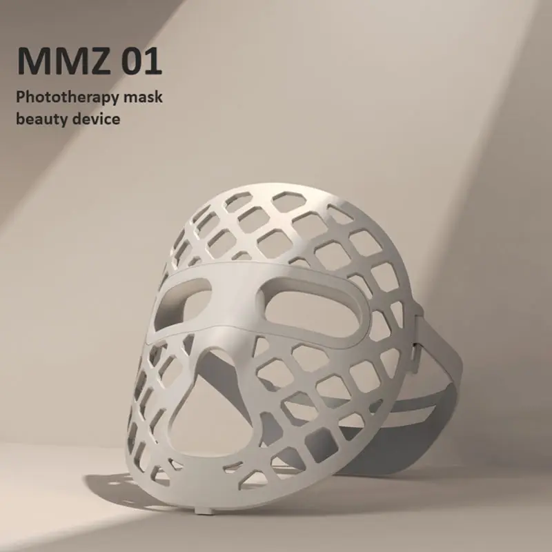 LED Face Mask Light Therapy, 4 Modes Portable Red Light Therapy for Face