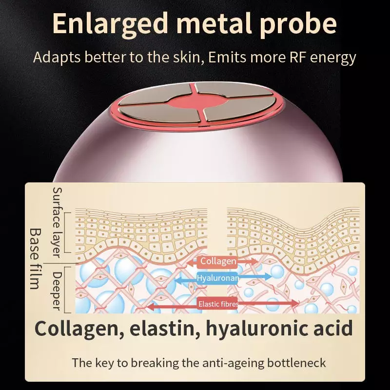 Gestempeltes RF-Instrument, Photonentherapie, Anti-Aging-Hautpflegegerät